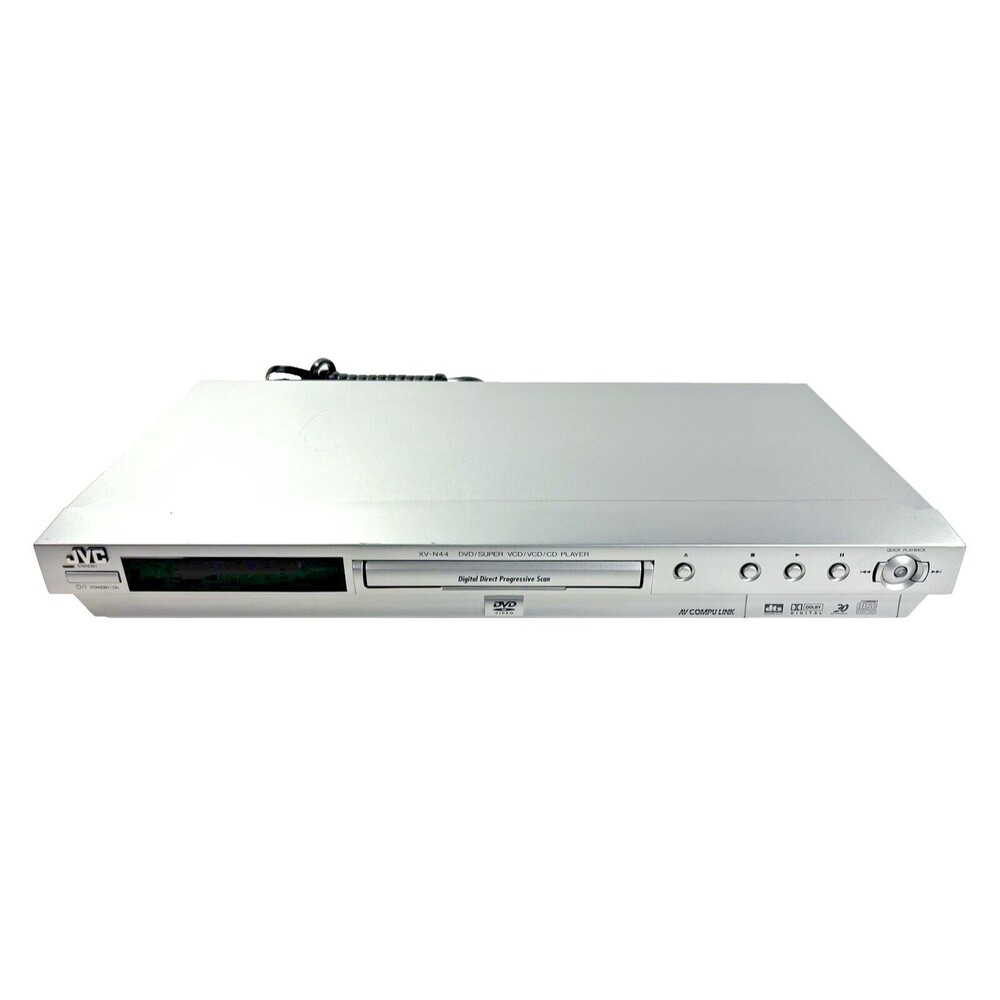 JVC XV-N44SL Silver DVD Player Only No Remote Tested Working